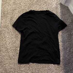 Black womens baggy basic tee